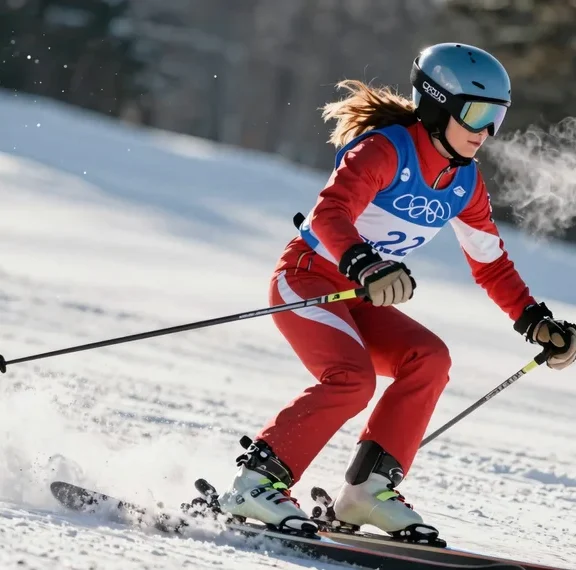 Best Women's Ski Bibs 2026: Waterproof & Under $100 5 a woman skiing down a snowy slope