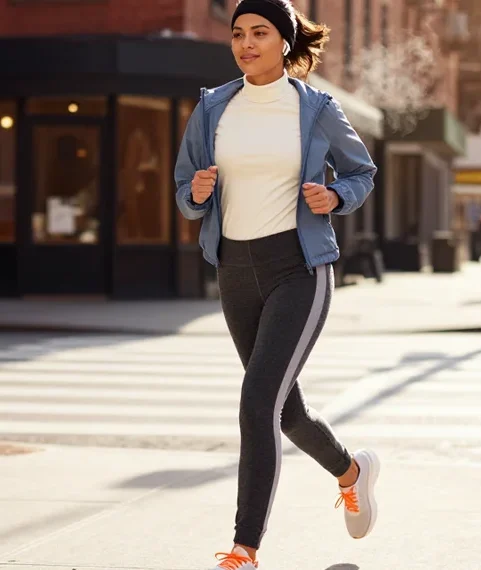 women running in stree