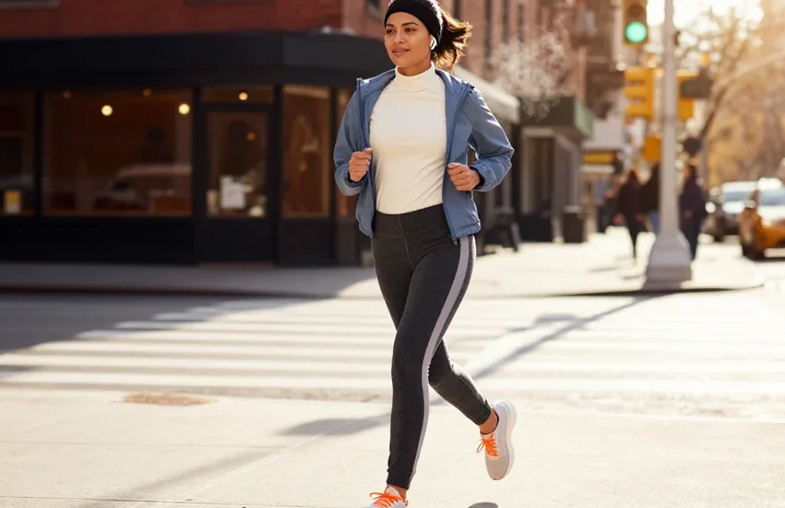 women running in stree