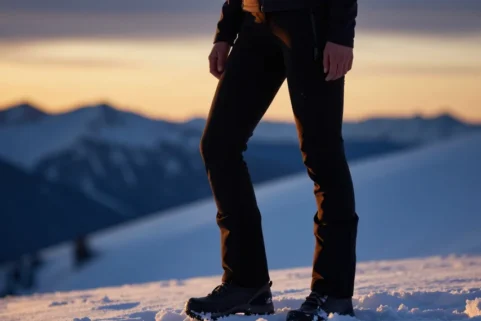 Best Women's Fleece Lined Hiking Pants 2026: Waterproof & Warm 17 Best women's fleece lined hiking pants 2025 waterproof and warm worn by hiker on snowy mountain.