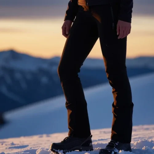 Best Women's Fleece Lined Hiking Pants 2026: Waterproof & Warm 34 Best women's fleece lined hiking pants 2025 waterproof and warm worn by hiker on snowy mountain.